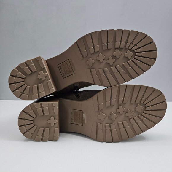 NEW Dolce Vita Camros Ankle Boot Size 8 Truffle Suede Block Heel Harness Western - Picture 13 of 15